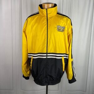 Vintage Speed Zone Windbreaker - Sports Bar - Wisconsin - Yellow/Black‎ - XL